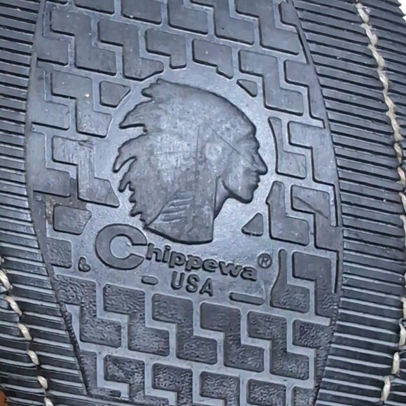 RARE Chippewa Steel Toe Brown Leather Logger Boots Womens Size 7.5 | Mens Size 6 - Picture 12 of 12